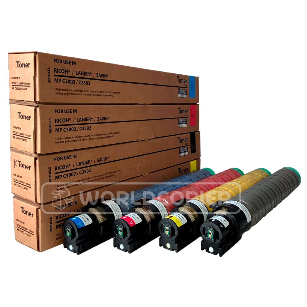 KIT TONER INTERCOPY RICOH MP C3002/C3502 KCMY
