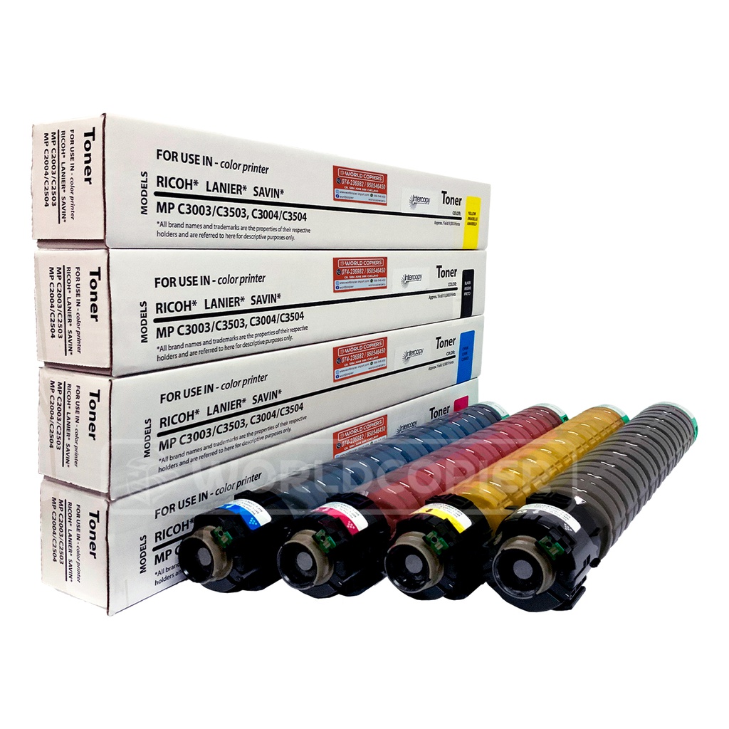 KIT TONER INTERCOPY RICOH MP C3003/C3004/C3503 KCMY