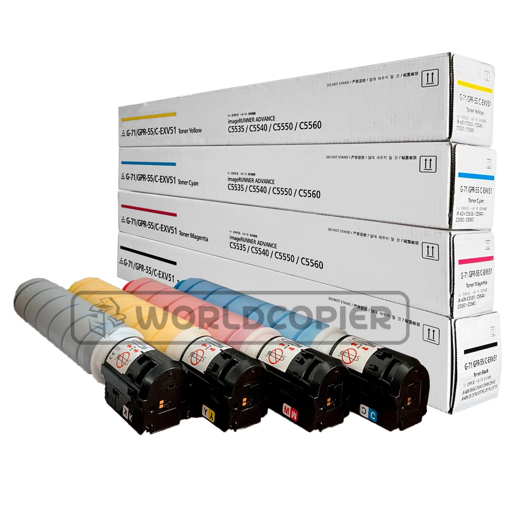 KIT TONER PREMIUM CANON ADV IR C5535/C5540/C5550 KCMY GPR 55