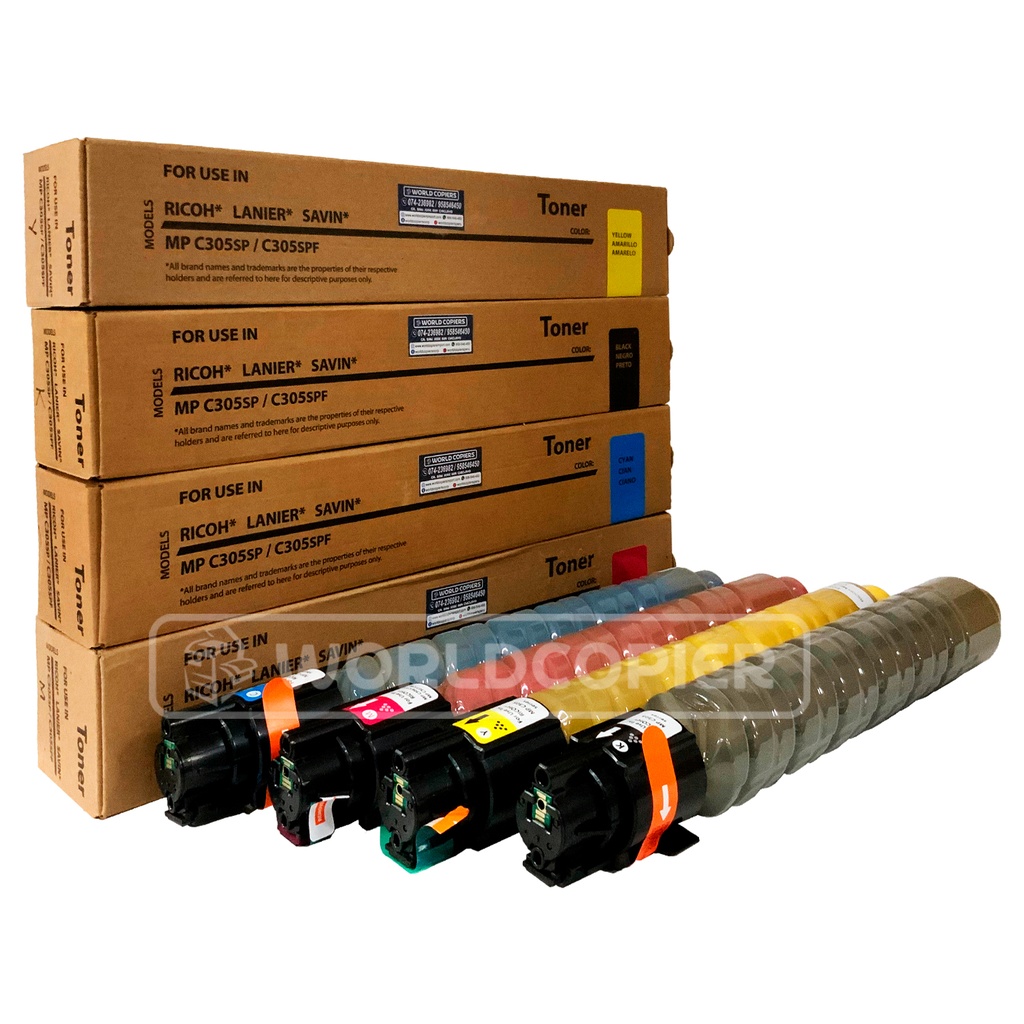 KIT TONER INTERCOPY RICOH MP C305 KCMY