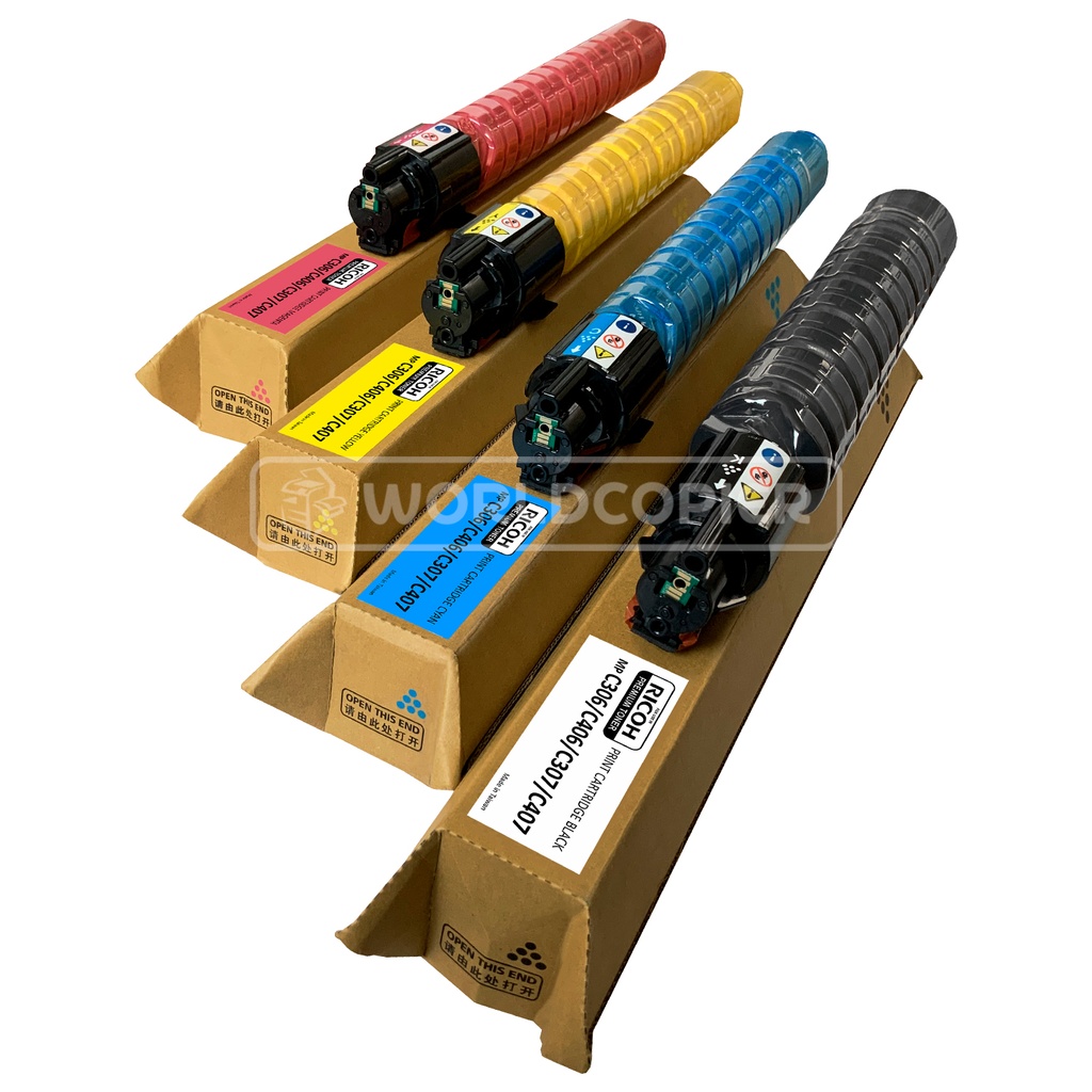 KIT TONER PREMIUM RICOH MP C306/C406/C307 KCMY