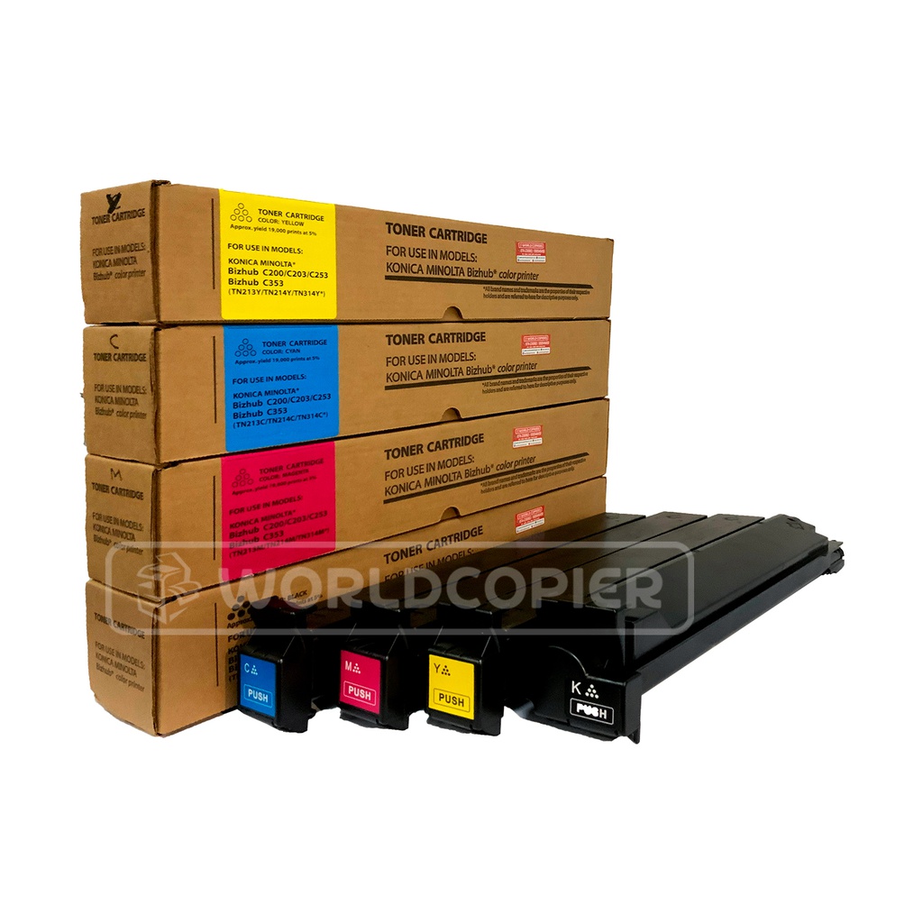 KIT TONER INTERCOPY MINOLTA TN 213 BH C203/C253/C353 KCMY