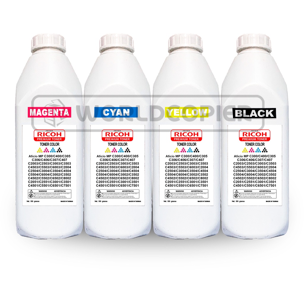 KIT TONER RECARGA COLOR PREMIUM RICOH TIPO I