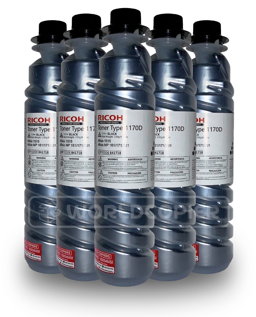 TONER MONOCROMO PREMIUM RICOH TYPE 1170/1270 MP 201/171