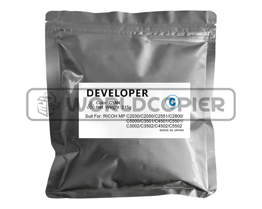 [RVMPC2030C] REVELADOR GN RICOH MP C2030/C2050/C2051 215g (CYAN)