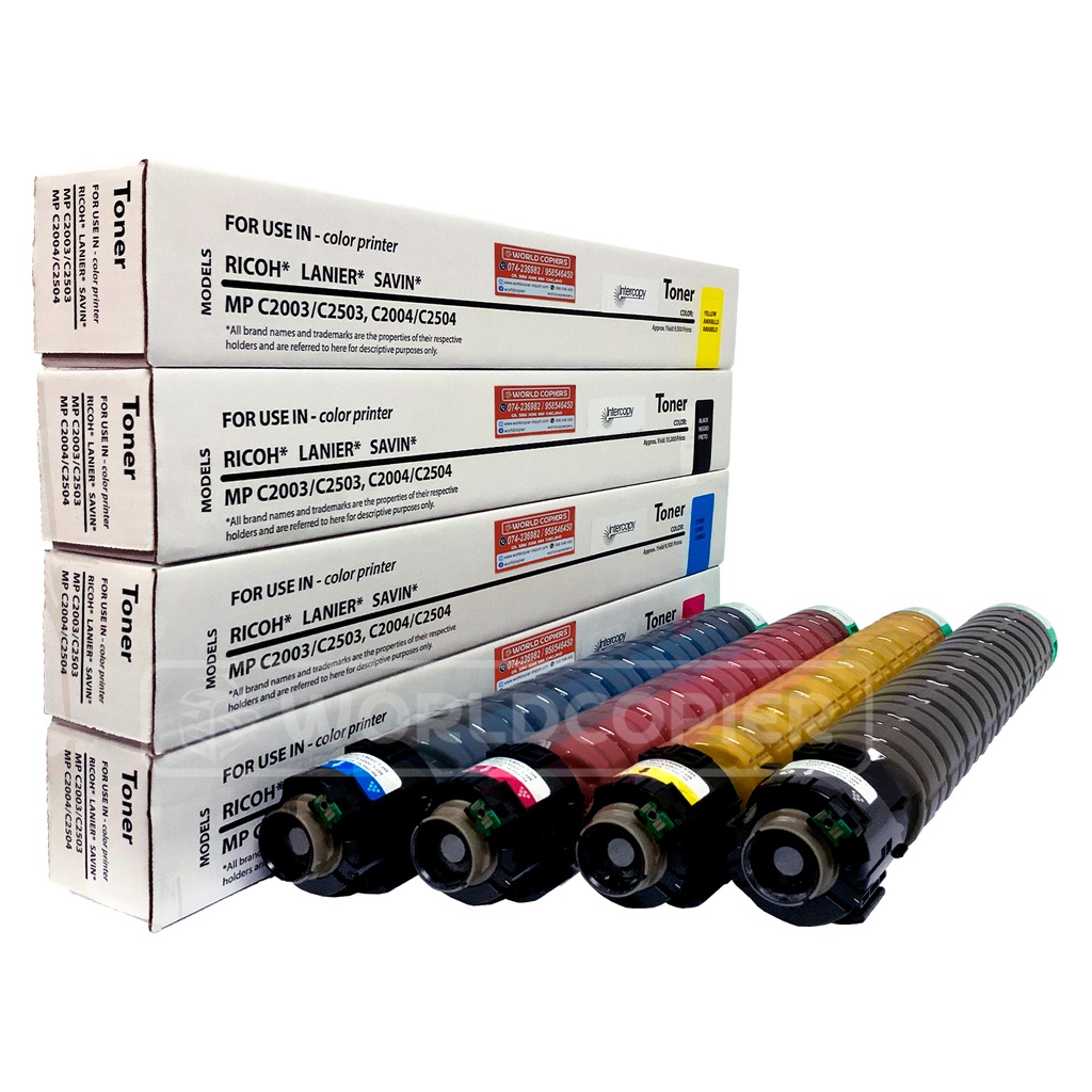 KIT TONER INTERCOPY RICOH MP C2003/C2503/C2004 KCMY